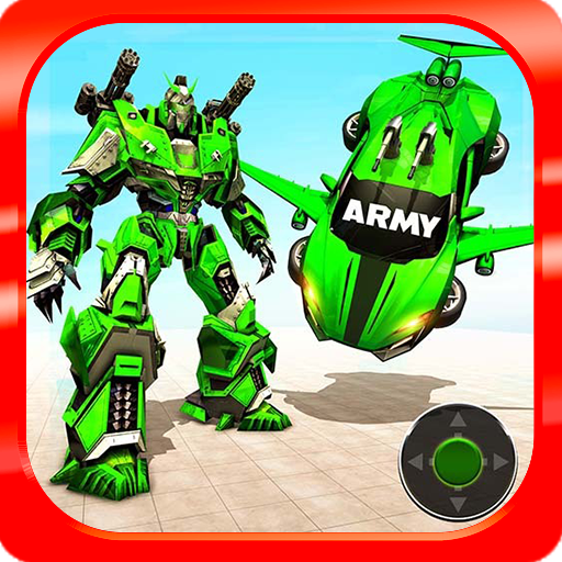 Flying Army Car Transform Robot Shooting Game icon