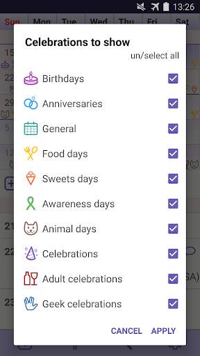 Celebrate! - Fun celebrations calendar скриншот 3