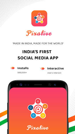 Pixalive - Social Media App Made in India screenshot 1