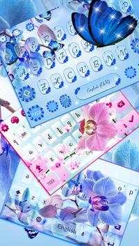 Orchid Flower Keyboard Theme screenshot 3
