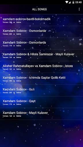 Xamdam Sobirov qo'shiqlari 2020 screenshot 2