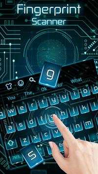 Fingerprint Scanner Keyboard Theme screenshot 2