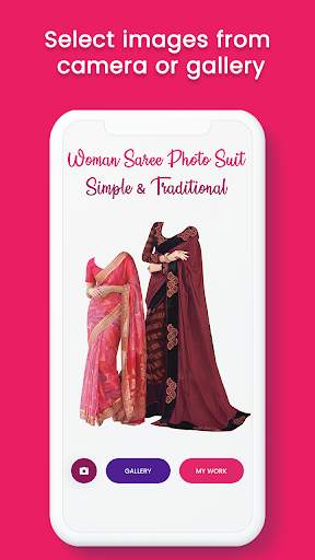 Woman Saree Photo Suit : Simple & Traditional 1 تصوير الشاشة