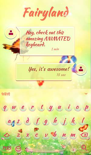 Fairyland Animated Keyboard + Live Wallpaper screenshot 3