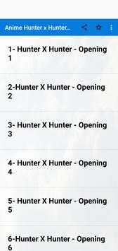 Anime Music Hunter x Hunter Songs Opening: Offline screenshot 1