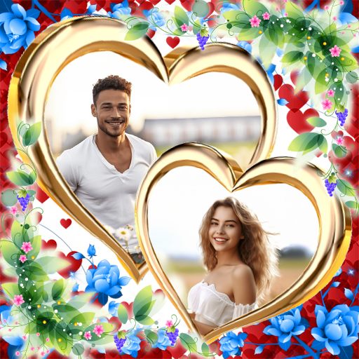 Photo frame app, collage maker icon