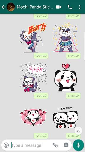 Mochi Panda stickers for WhatsApp🐼WAStickerApps screenshot 9