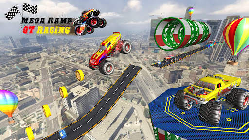 Mega Ramp Car Stunt GT Racing Drive Game screenshot 1