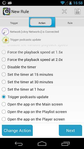 AutomateIt Podcast Addict screenshot 3