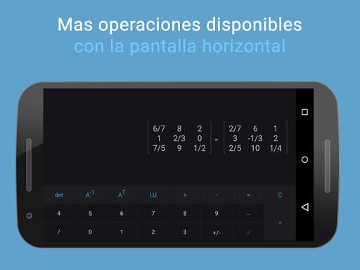 Calculadora de Matrices screenshot 1