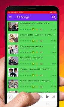 ADEXE y NAU Canciones y Música 2 تصوير الشاشة