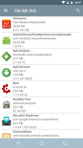 Trình quản lý ứng dụng hệ thống screenshot 2