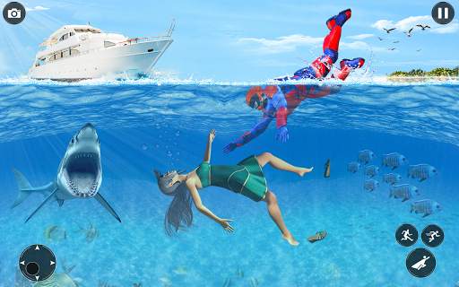 Light Flying Speed Superhero: Rescue Robot Games screenshot 11