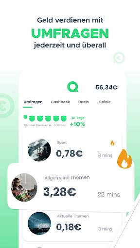 Qmee - Bezahlte Umfragen screenshot 1
