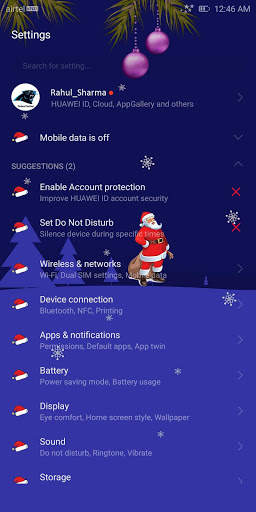 Merry Christmas EMUI 5 & EMUI 8 Theme screenshot 5