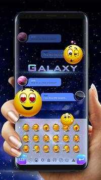 Purple Blue Galaxy Keyboard screenshot 3