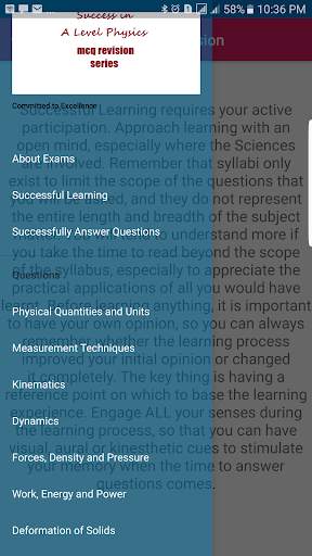 A Level Physics MCQ Revision screenshot 1