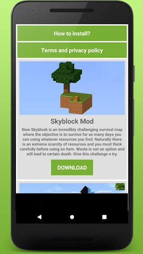 Map Skyblock For Minecraft screenshot 4