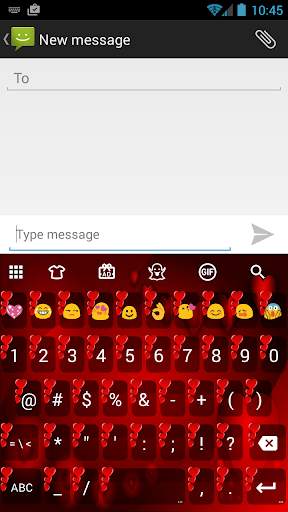 Valentine Red 2 Emoji Keyboard screenshot 3