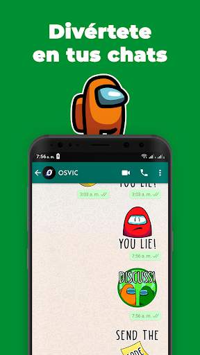 Among Us Stickers para WhatsApp (Oficial Fan App) screenshot 4