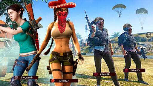 3D Squad Free Fire Battleground Team Shooter 2021 screenshot 4