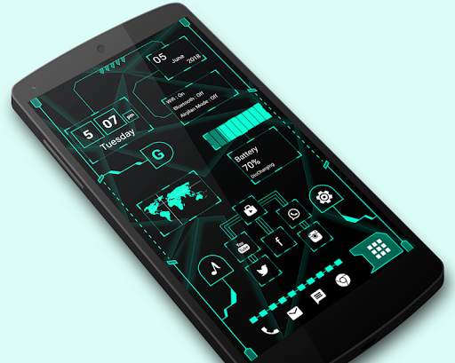 hi-tech launcher pro 2021-Next Generation Launcher screenshot 1
