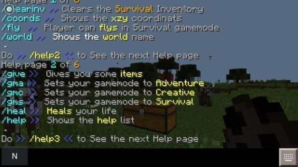 Commands for minecraft pe screenshot 1