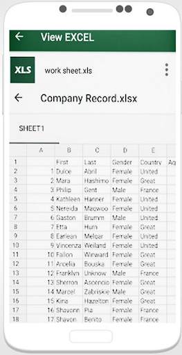 Xlsx File Reader app with Xls Viewer screenshot 1