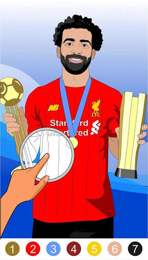 Live football coloring by number screenshot 3