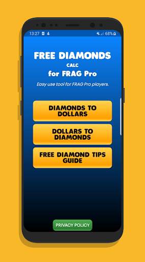 Free FRAG Gold & Diamonds Calc - for Pro Players screenshot 1