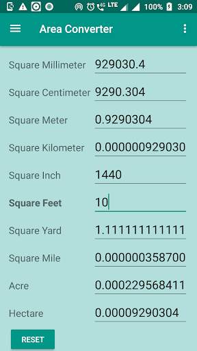 Area Converter screenshot 1
