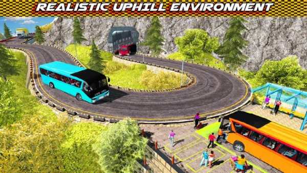 Offroad Uphill Coach Sim: Modern Bus Driving Game screenshot 1