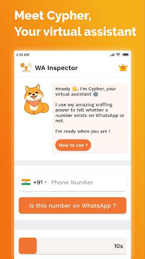 WA Inspector - Is this number on WhatsApp ? screenshot 1