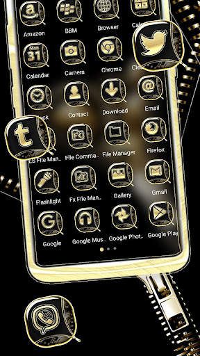 Zipper Lock Gear Theme screenshot 2