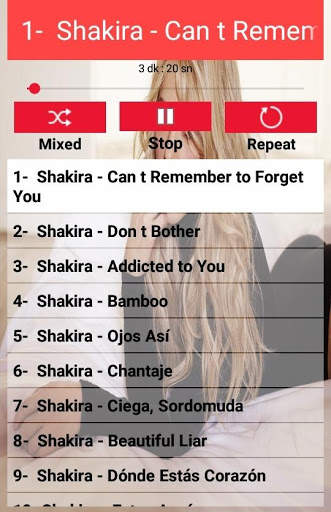 SHAKİRA SONGS 2020 screenshot 1