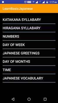 Basic Japanese screenshot 1