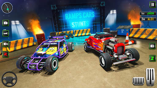 GT Car Stunt Ramp Car Games screenshot 5