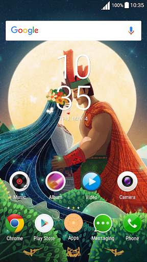 The king of heroes Xperia Theme скриншот 3