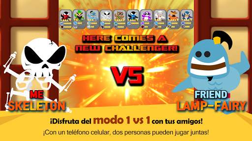 salta ninja batalla 2 jugador screenshot 6