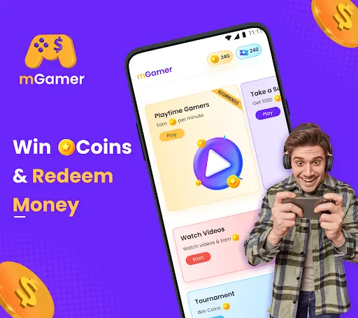 mGamer – Earn Money, Gift Card 1 تصوير الشاشة