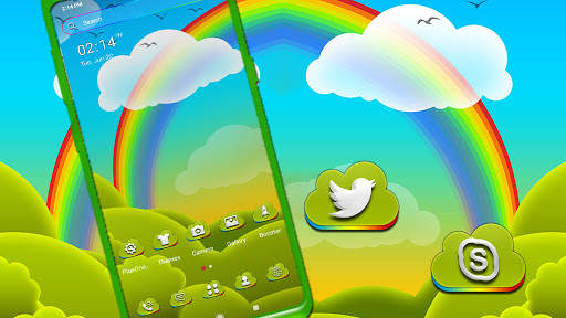 Nature Rainbow Launcher Theme screenshot 1