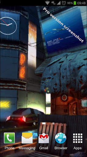 Futuristic City 3D Free lwp screenshot 4