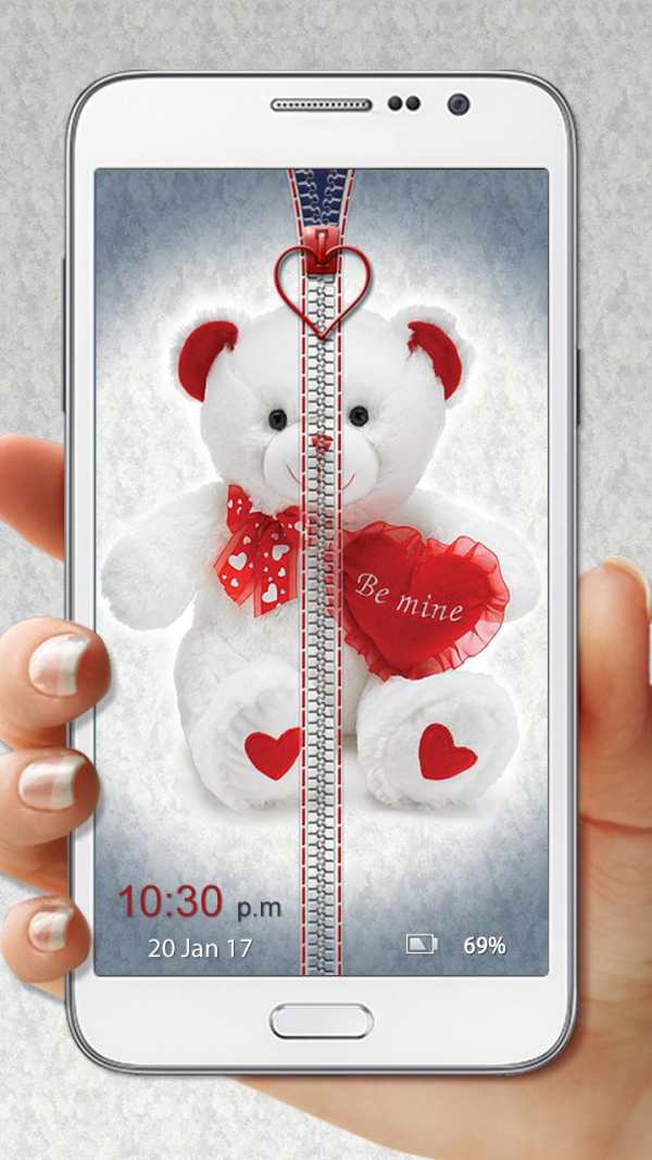 Teddy Bear Zipper Lock screenshot 2
