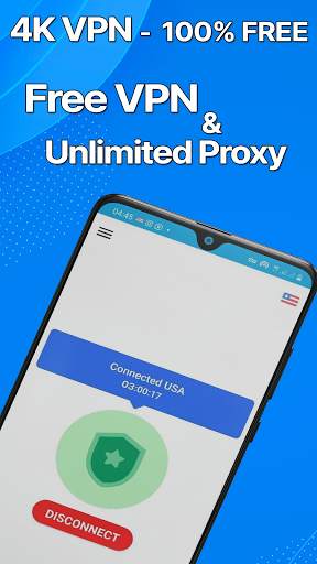 4K VPN - Free VPN & Unlimited Proxy screenshot 1