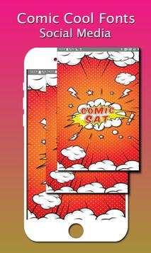 Comic Cool Fonts for comic maker - Social Media screenshot 3