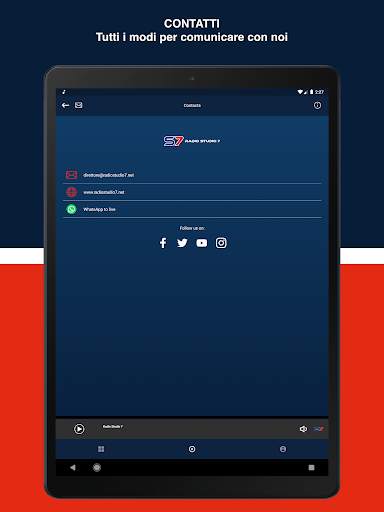 Radio Studio 7 Web - Radio - Tv 7 تصوير الشاشة