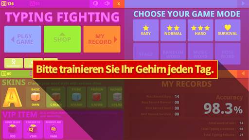 Wort Kämpfen(Typing Fighting) screenshot 6