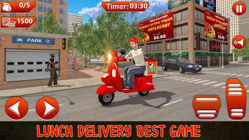 Nowe gry Hot Pizza Delivery Moto Boy Crazy Lunch screenshot 1