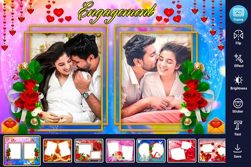 Engagement Anniversary Dual Photo Frame 1 تصوير الشاشة