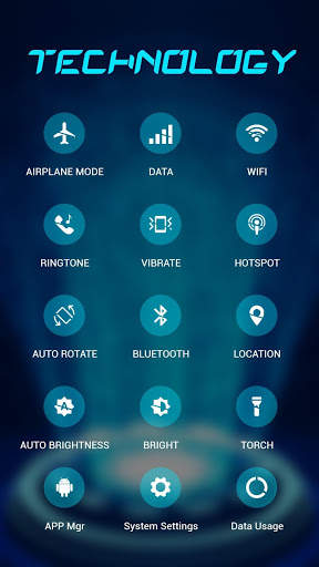 Cool Neon Technology theme for android free screenshot 3